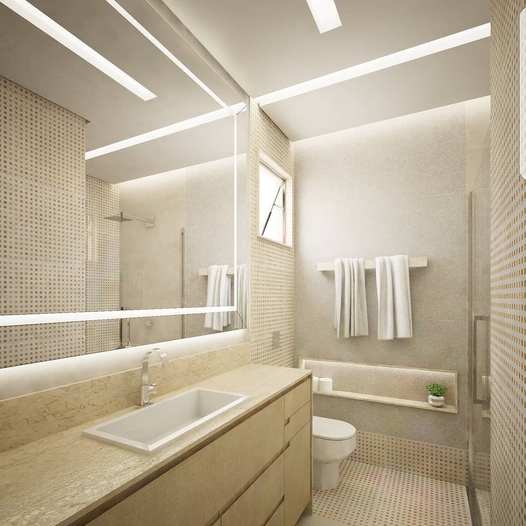 Banheiro Bege: +60 fotos e inspirações - Dicas Decor