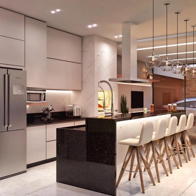Cozinha gourmet: 60 belíssimas inspirações! - Dicas Decor