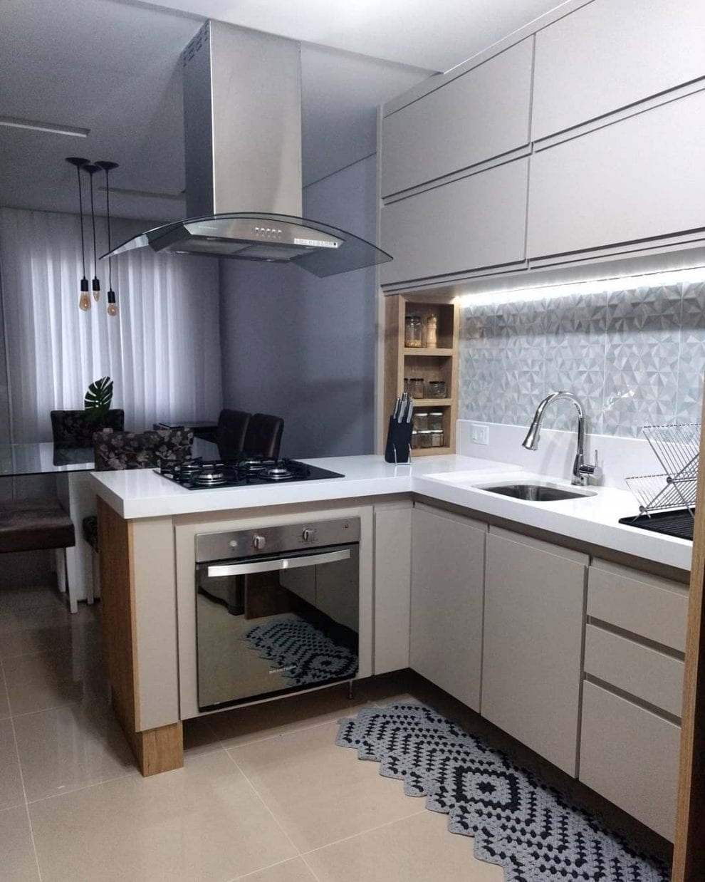 Cozinha em L: 55 inspirações para a sua casa! - Dicas Decor