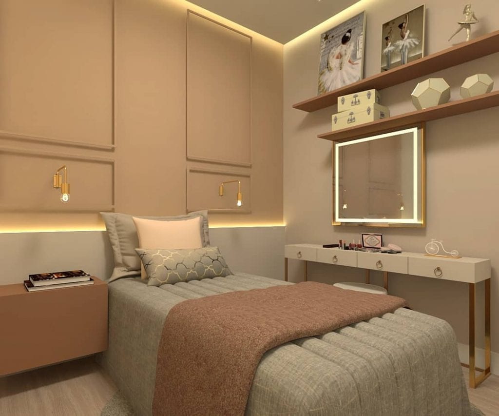 Decoração de quarto feminino: 40 ideias para te animar! - Dicas Decor