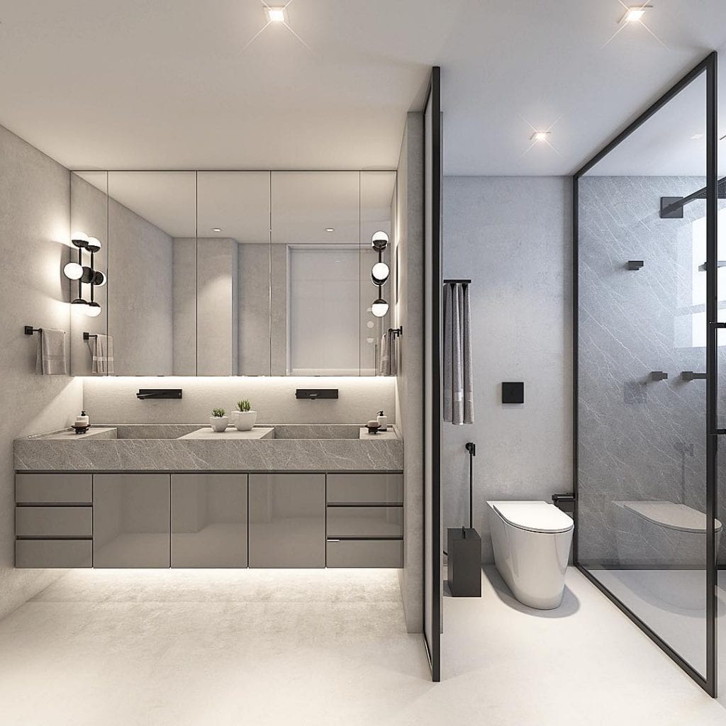 Banheiro de Casal: 45 lindas imagens para te inspirar! - Dicas Decor