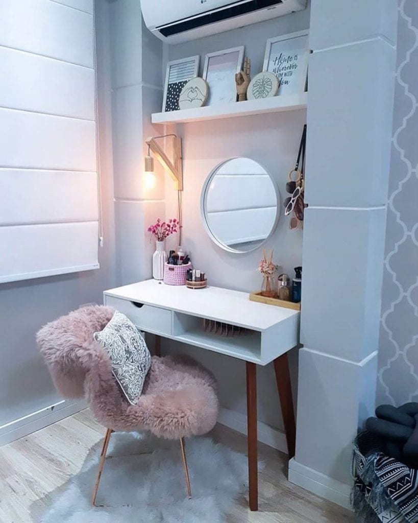Penteadeira: 50 fotos, modelos e inspirações para ter a sua! - Dicas Decor