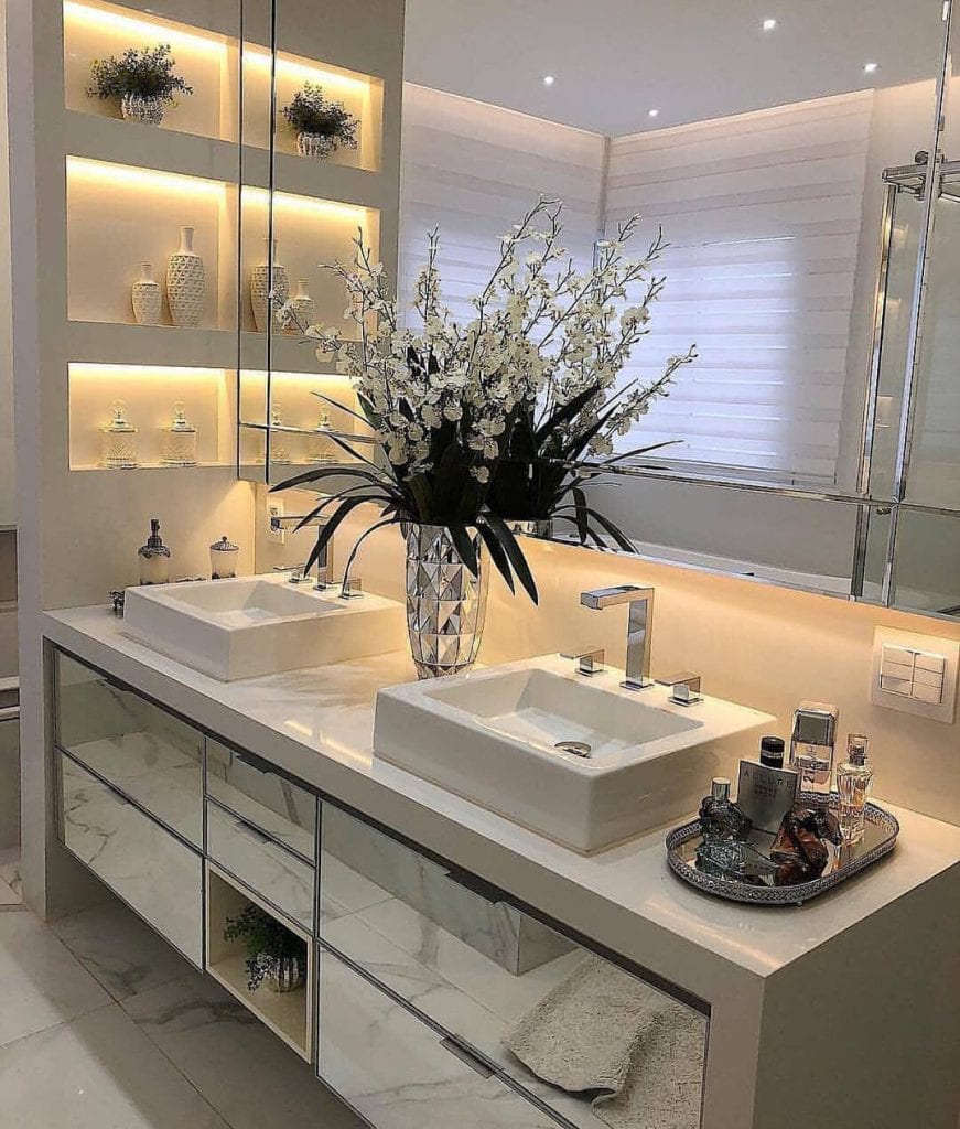 Banheiro de Casal: 45 lindas imagens para te inspirar! - Dicas Decor