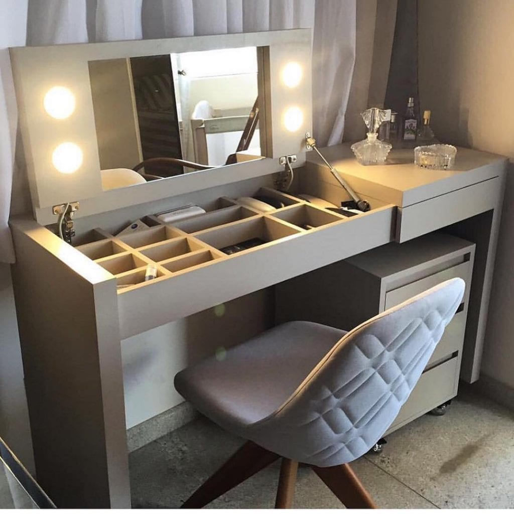 Penteadeira camarim: +40 modelos para você! - Dicas Decor