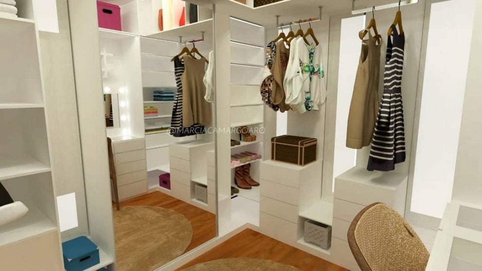 Projetos de closet: 40 projetos com medidas e tamanhos - Dicas Decor