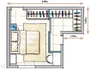 Projetos de closet: 40 projetos com medidas e tamanhos - Dicas Decor