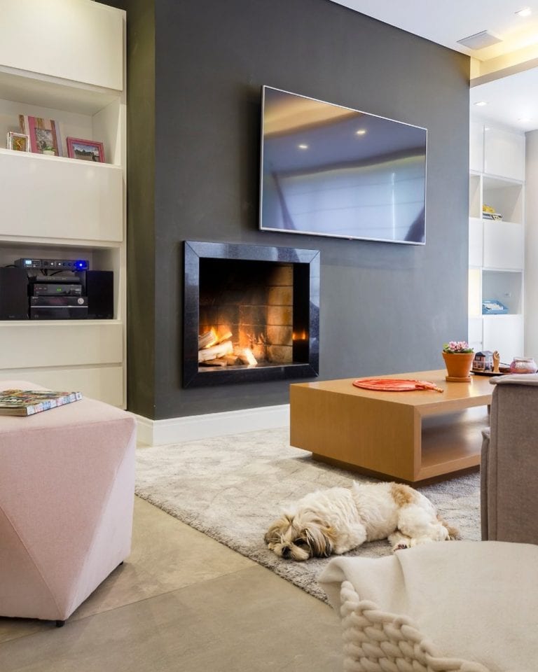 Sala com lareira: 55 ótimas ideias para decorar! - Dicas Decor
