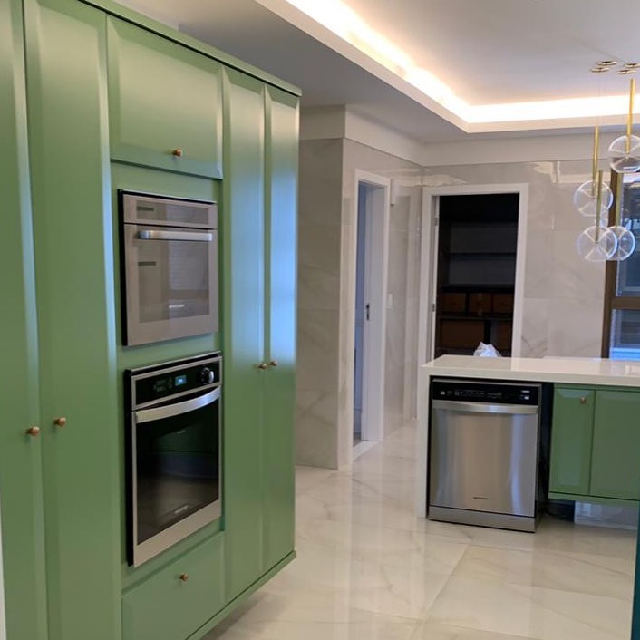 cozinha verde claro