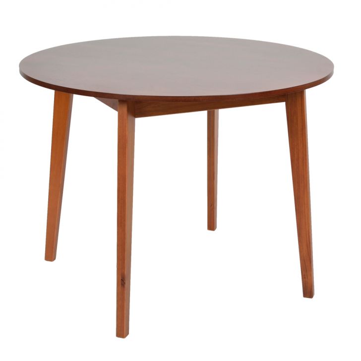 mesa de jantar redonda em madeira