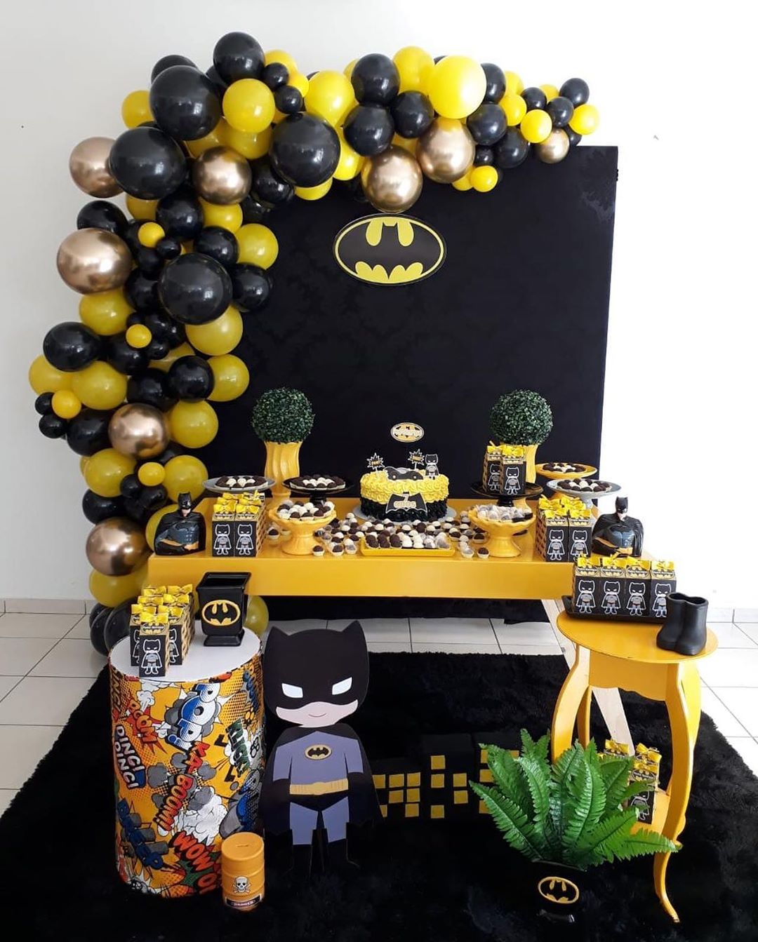 decoração festa batman