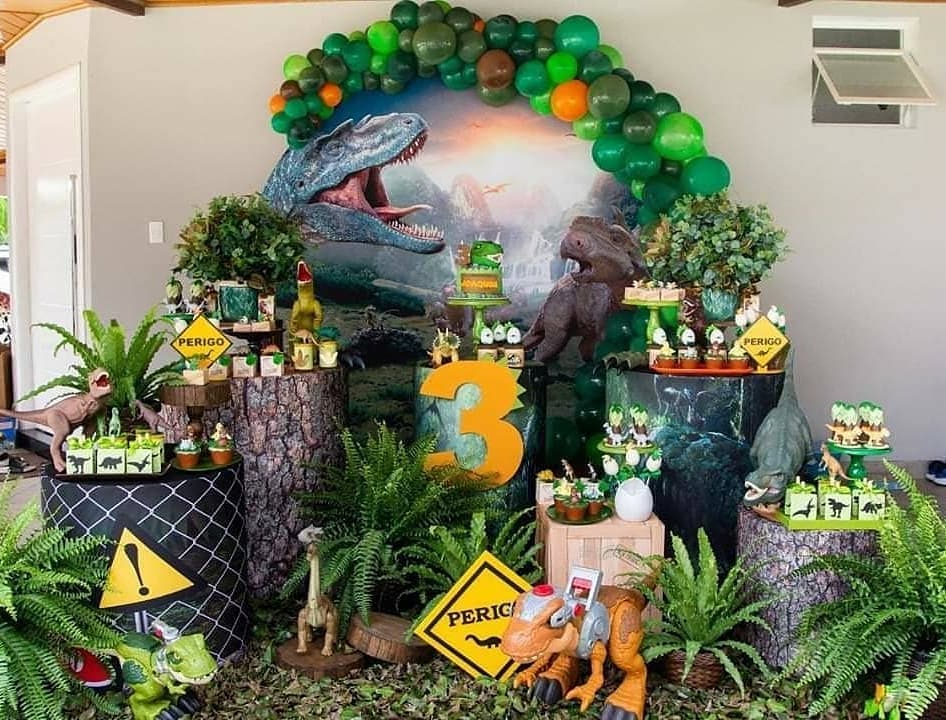 decoração festa dinossauro
