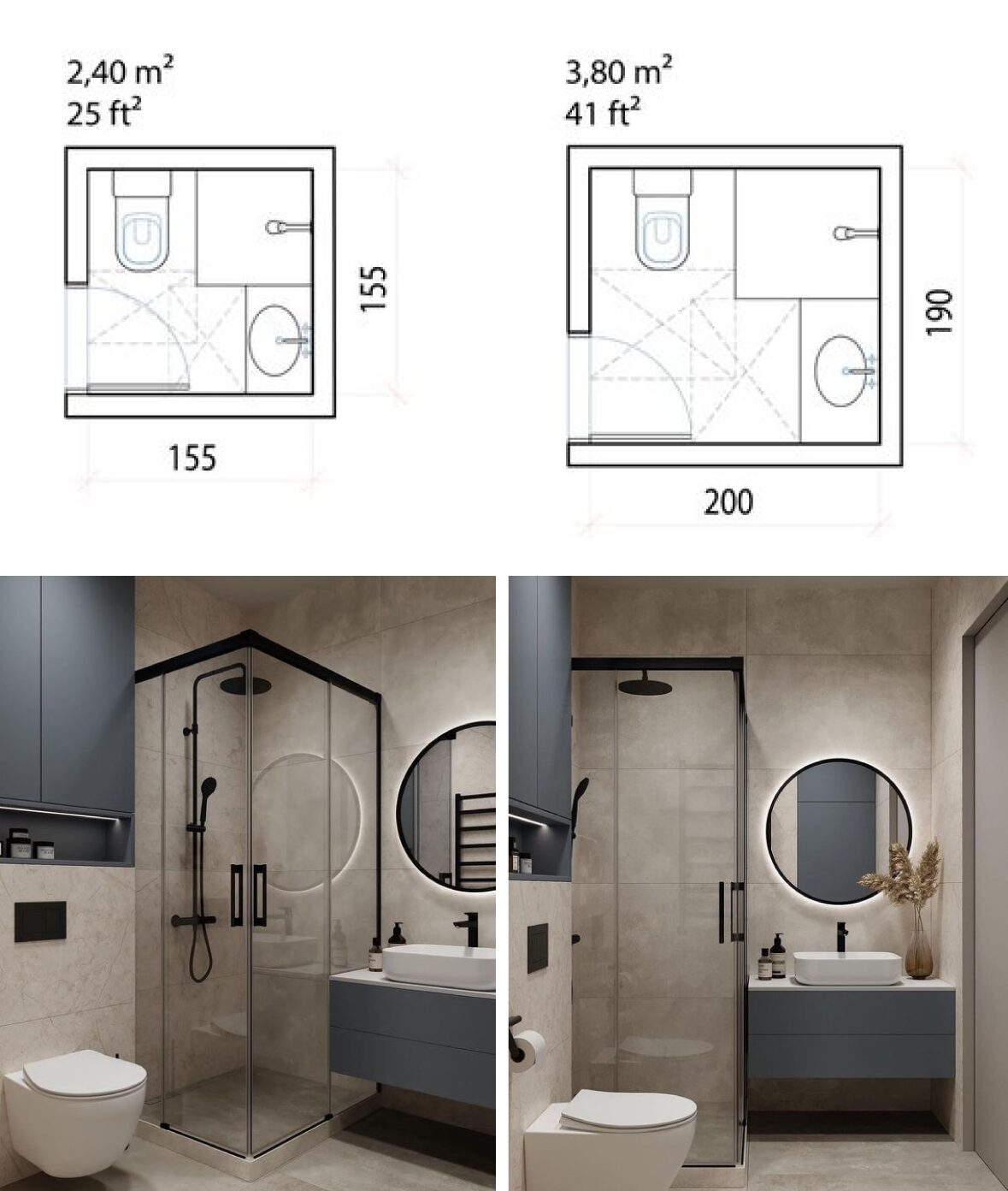 Banheiro Quadrado Medidas M Nimas E Inspira Es Dicas Decor