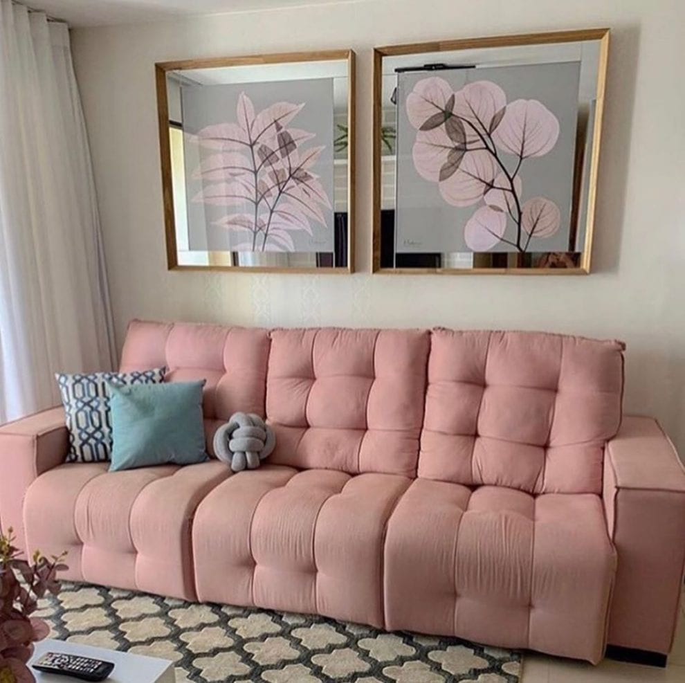 Sofá Rosa dicas e 40 lindos modelos! Dicas Decor
