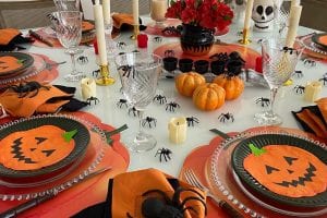 mesa posta tema halloween