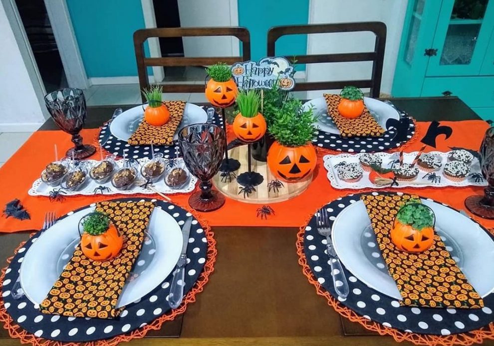 Mesa de Halloween 35 ideias criativas e práticas Dicas Decor