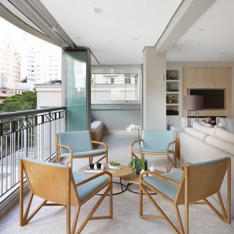Varanda integrada com sala: 40 lindas ideias para você! - Dicas Decor